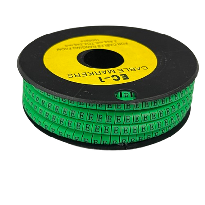 Grippes green cable markers EC-1 1000pcs on a spool for effective cable organization