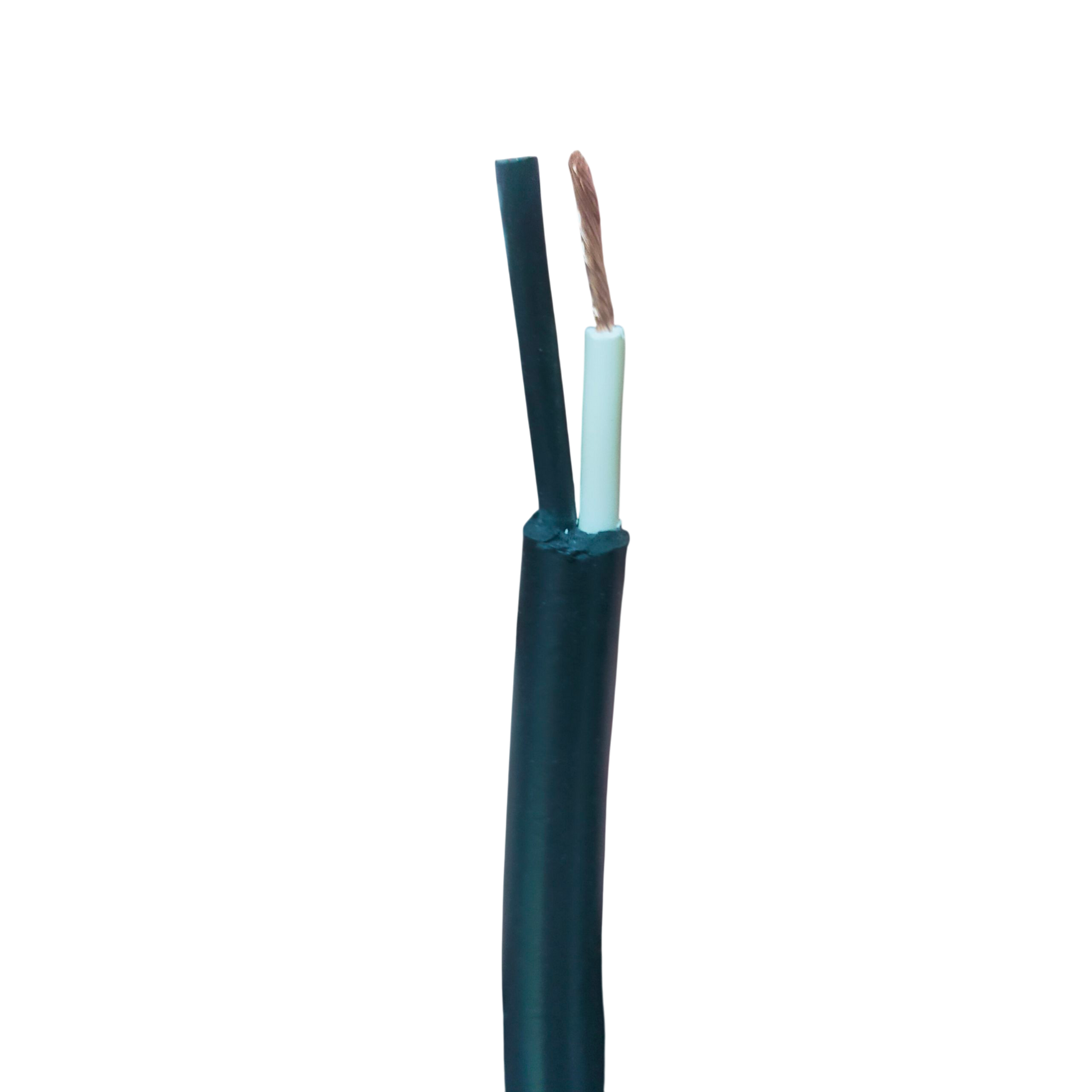 Boston Power Cable Perma Cord with exposed copper wire and black insulation for electrical connections