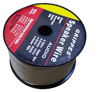 Grippes 22 awg speaker wire 100 meters spool for audio installations and home theater setups