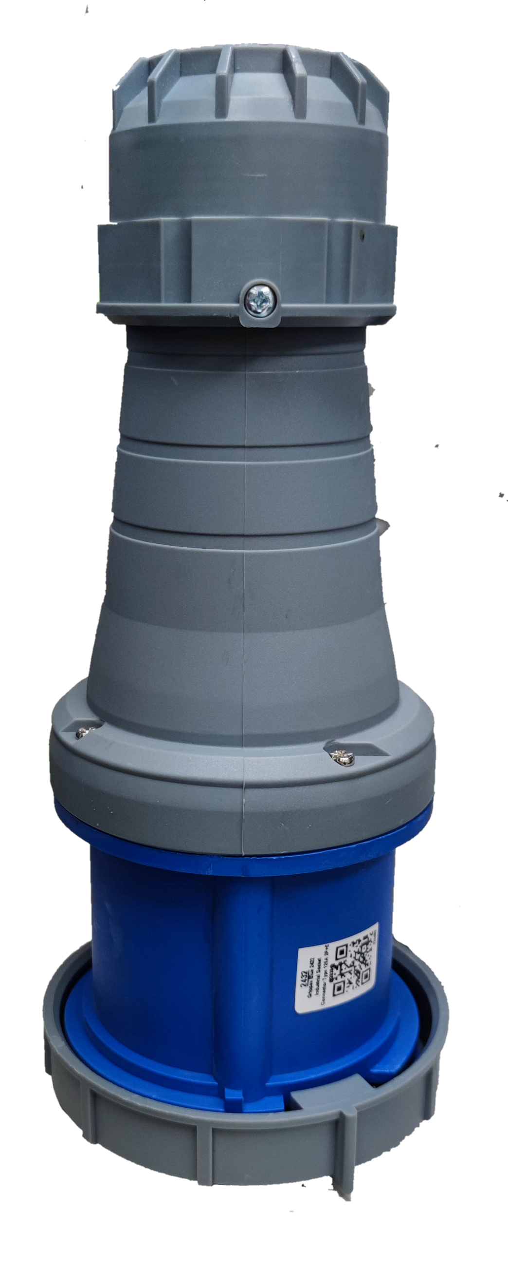 Grippes 3-pin heavy duty plug 250V designed for reliable electrical connections in industrial settings