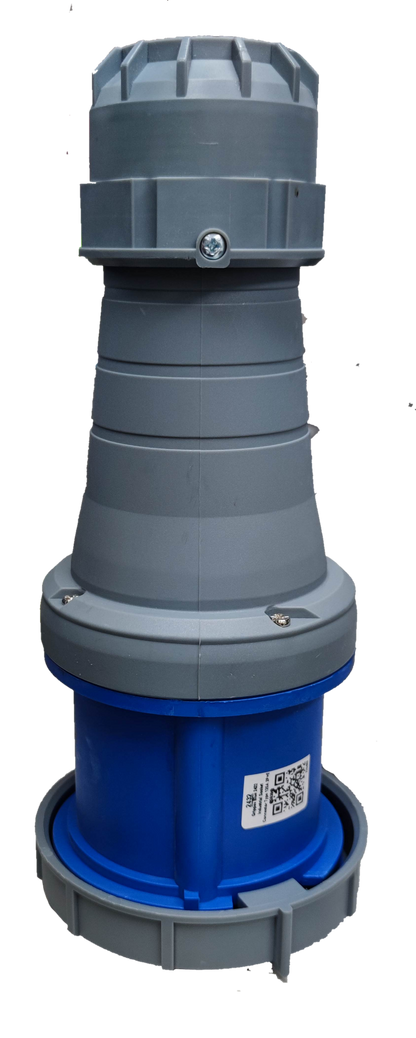 Grippes 3-pin heavy duty plug 250V designed for reliable electrical connections in industrial settings