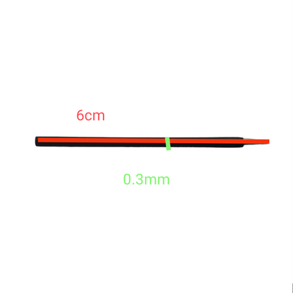 Hakko 20W Soldering Iron Black Tip replacement part measuring 6cm length and 0.3mm tip size