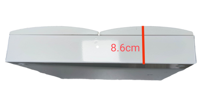 HDB Type Miniature Circuit Breaker by Himel and ZY white electrical part measuring 8.6 cm