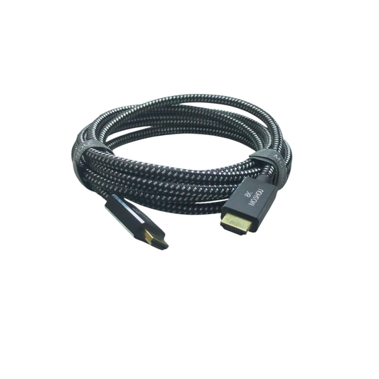 Durable HDMI grippes cable with protective nylon braid for high-quality video and audio transmission
