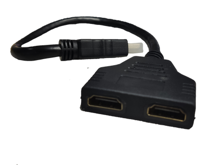 HDMI splitter 1 to 2 cable adapter for connecting two displays to one HDMI source