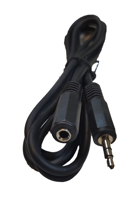 1 Meter headphone extension cable with a durable design for enhanced audio connectivity