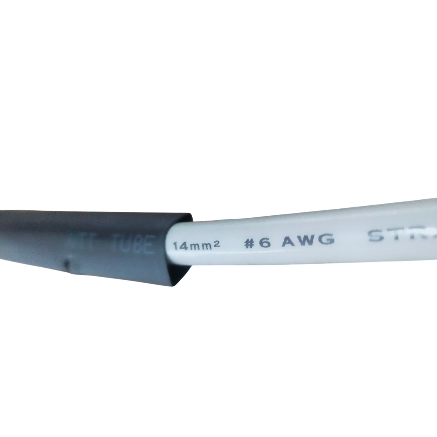 Close-up of Heat Shrinkable Tube Black 10mm for efficient cable management and protection