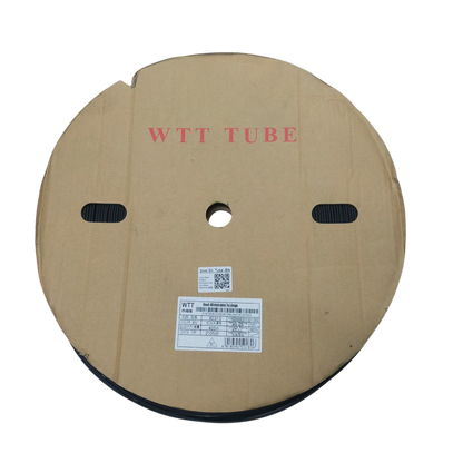 Roll of Heat Shrinkable Tube Black-2mm cable management tubing from China in cardboard spool
