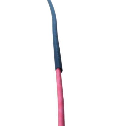 Heat Shrinkable Tube Black-2mm applied over red electrical wire for cable management