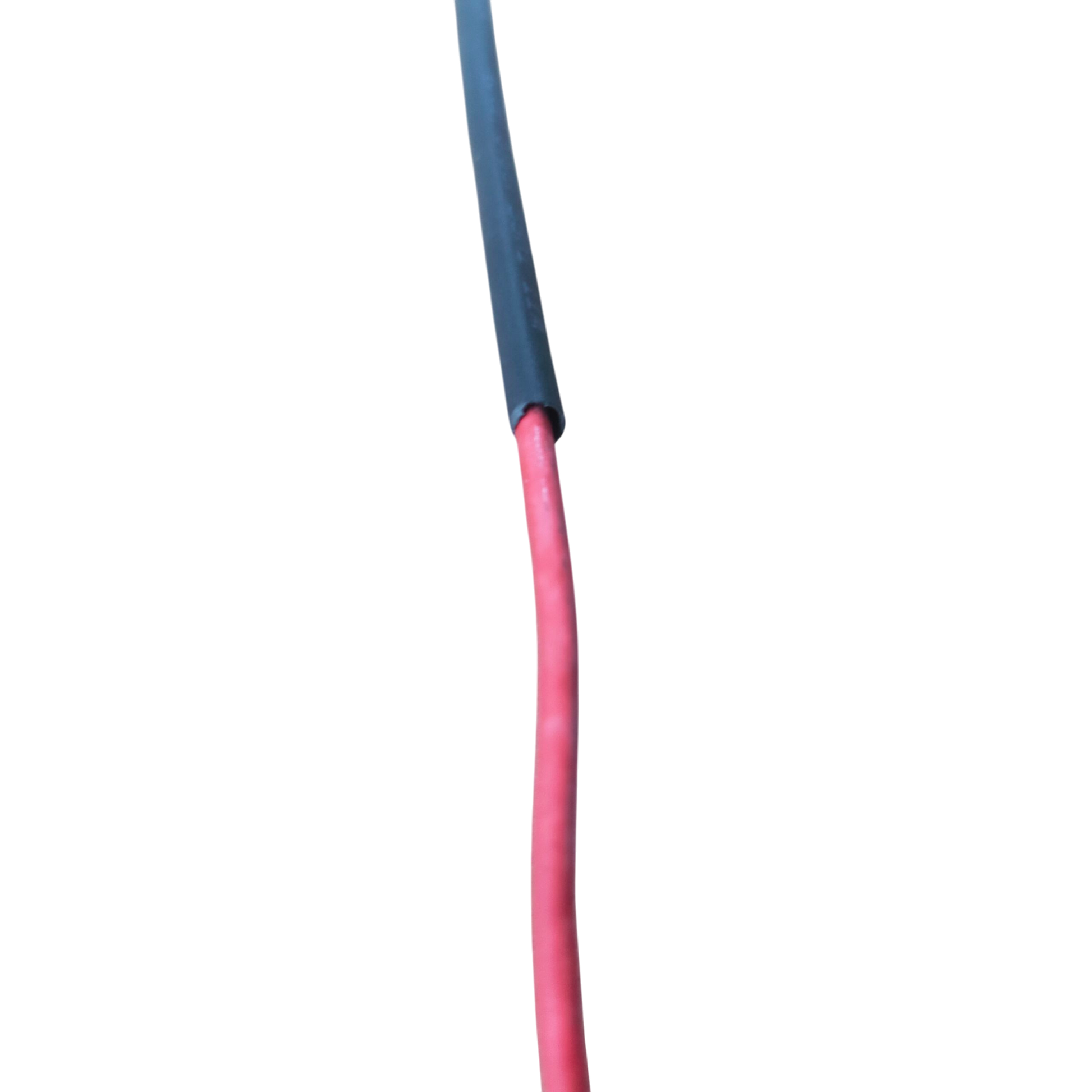 Heat Shrinkable Tube Black-2mm covering red cable for cable management and insulation