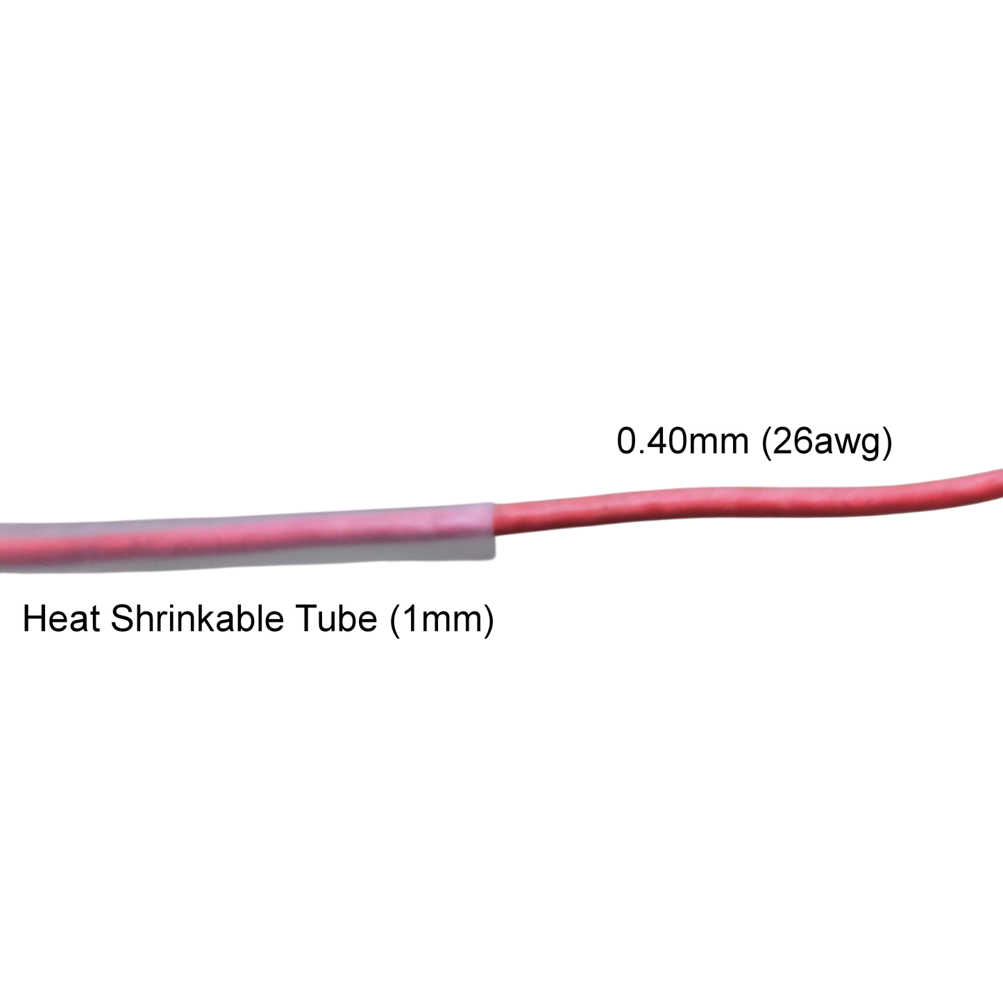 Clear heat shrinkable tube clear cable management sleeve protecting red wire from China vendor