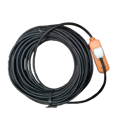 Omni & Phelps Dodge heavy duty extension cord with ground in black with orange power strip