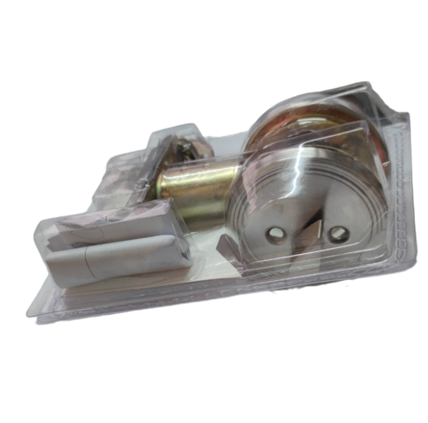 Herks HL3001SS security door lock in packaging, featuring durable materials and modern design