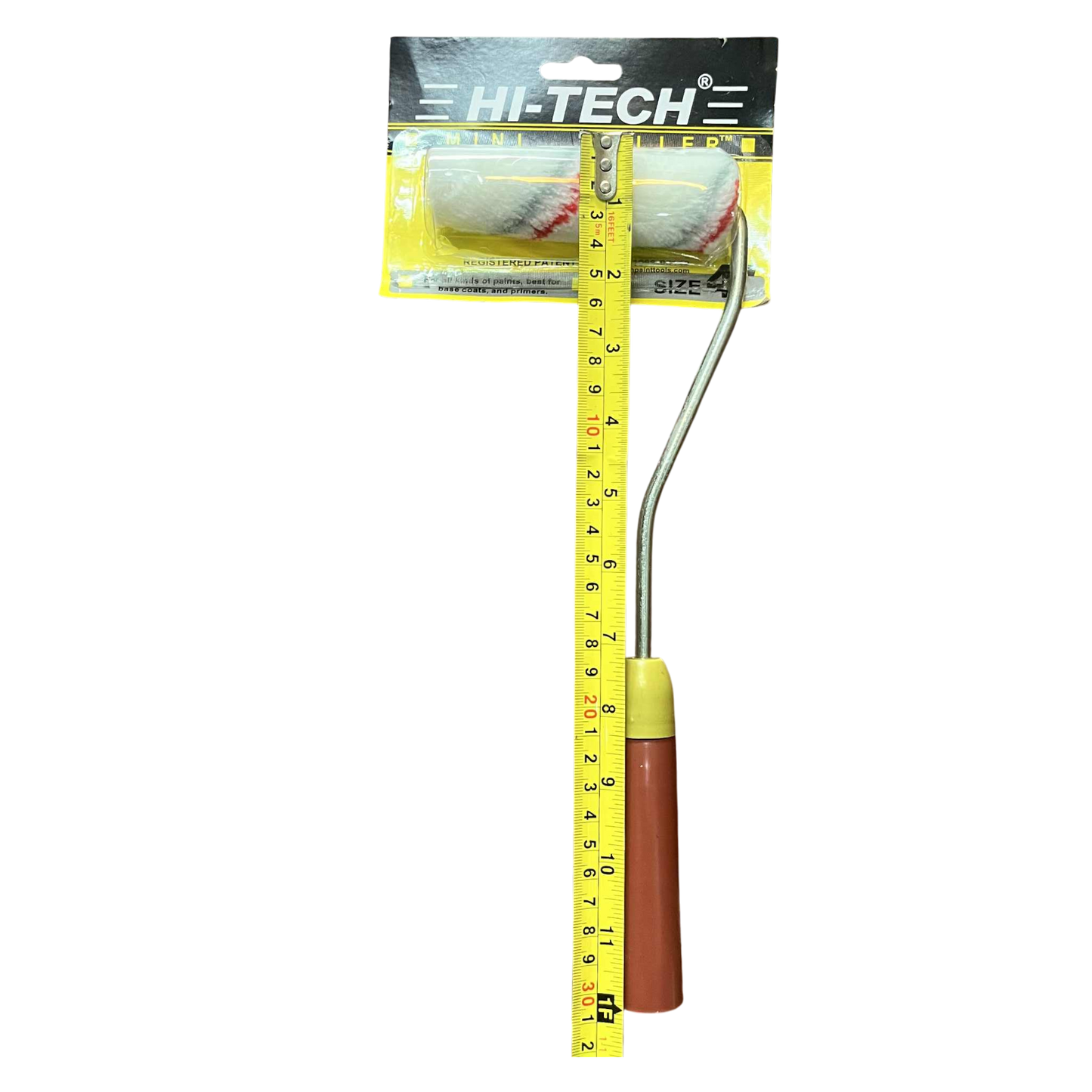 4 inch paint roller brush with a comfortable handle for easy painting and precision