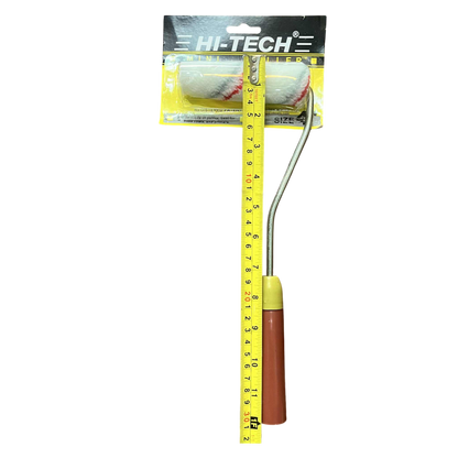 4 inch paint roller brush with a comfortable handle for easy painting and precision