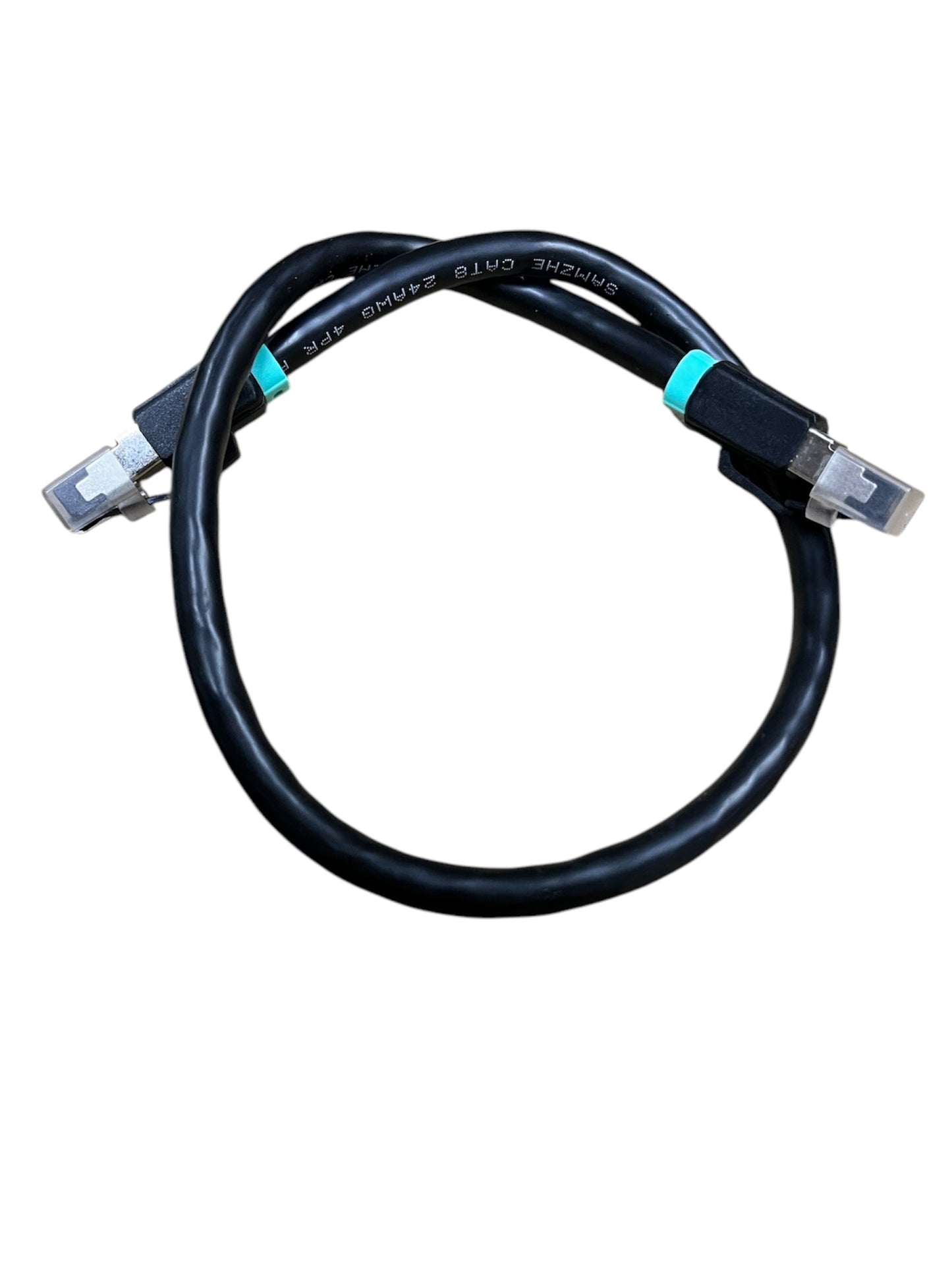 High performance Ethernet patch cord with black cable and clear connectors from China vendor