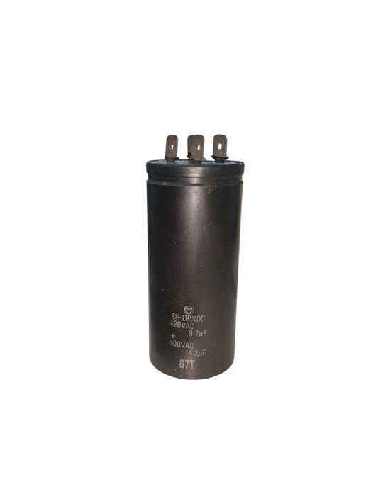 High voltage dual run capacitor 420V 400V for efficient electrical circuit performance