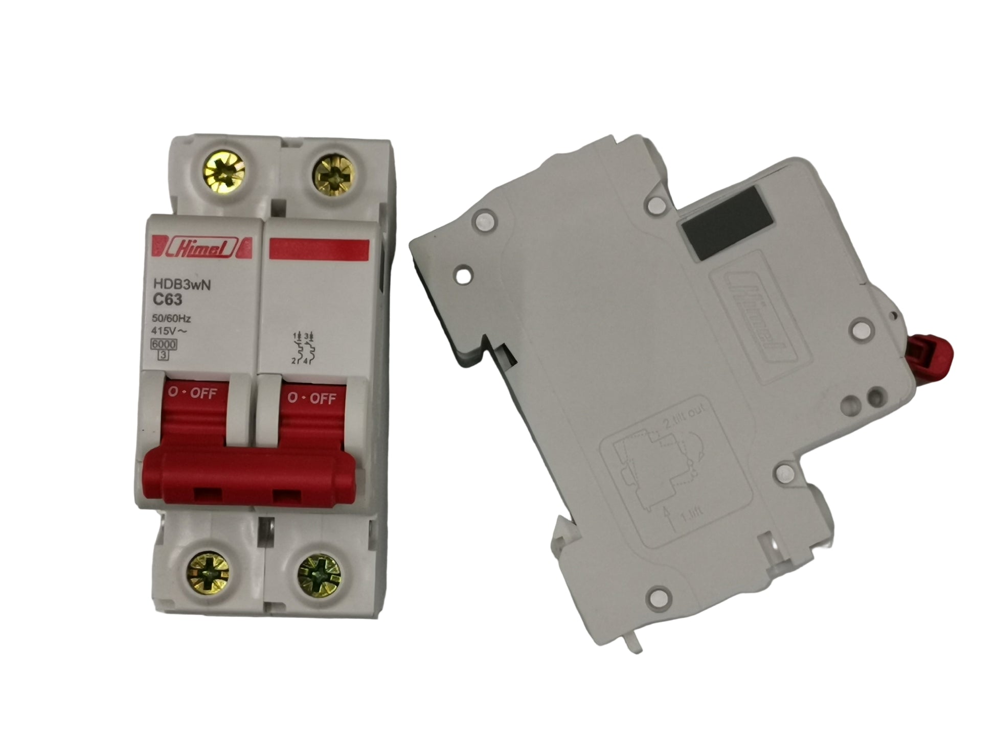 Himel 63A 2Pole 6 KAIC DIN Rail Type Circuit Breaker for electrical safety systems
