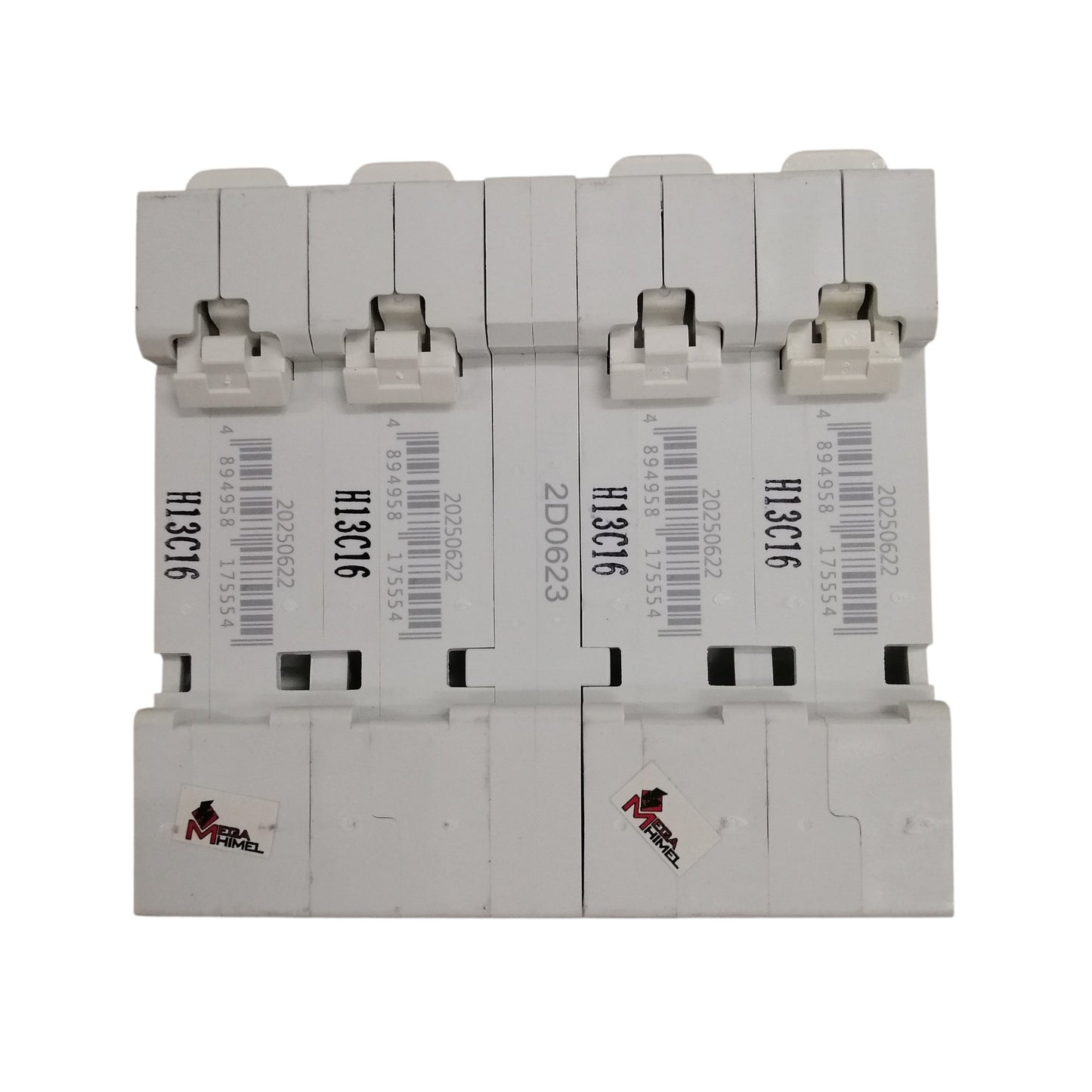 Himel 16A 2 pole MTS breaker white modular DIN rail circuit breaker twin unit with levers