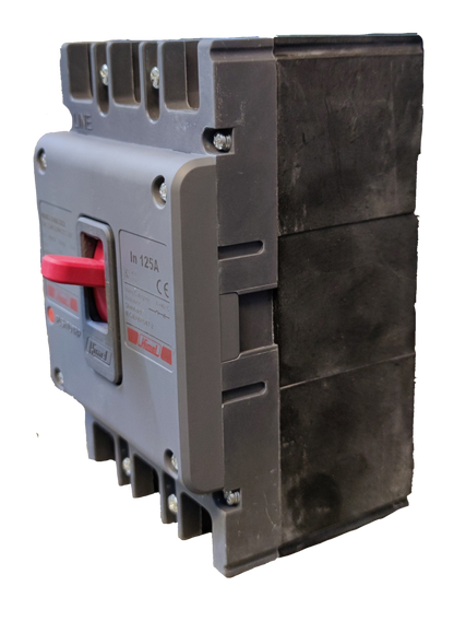 Himel 180A MCCB Industrial Circuit Breaker 3P molded case with red handle for industrial panel protection
