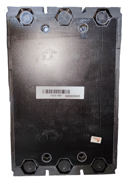 Himel 200A industrial circuit breaker showcasing its durable black casing with mounting bolts