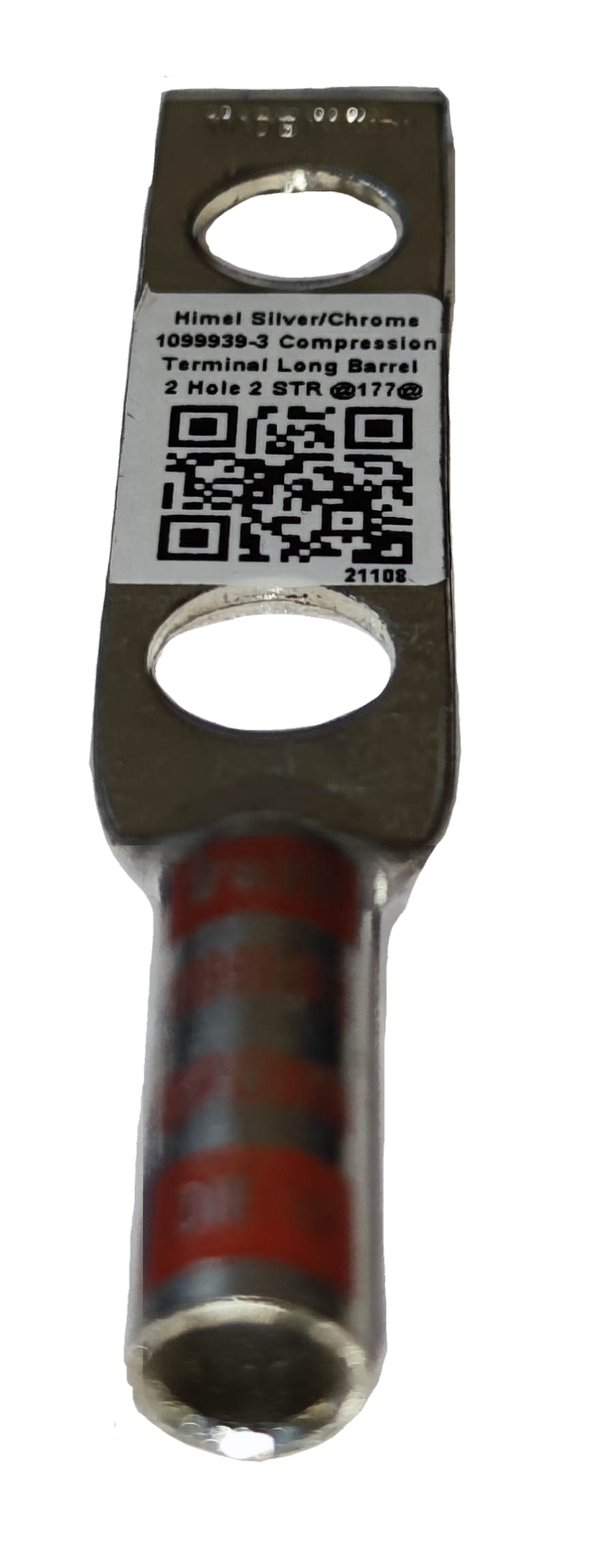 Utilux 30mm Wire Size 1099939-3 Terminal Lugs Electrical Circuitry part with label and two holes