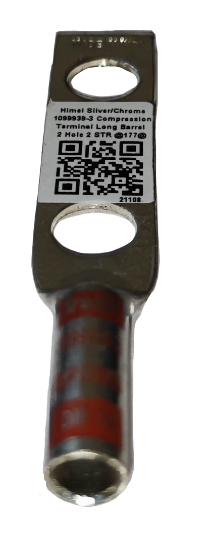 Utilux 30mm Wire Size 1099939-3 Terminal Lugs Electrical Circuitry part with label and two holes