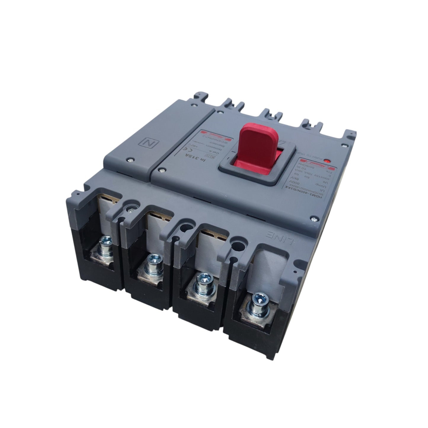 Himel breaker points 315A 4 Pole 220V 70 KAIC 400V electrical circuit breaker with red switch