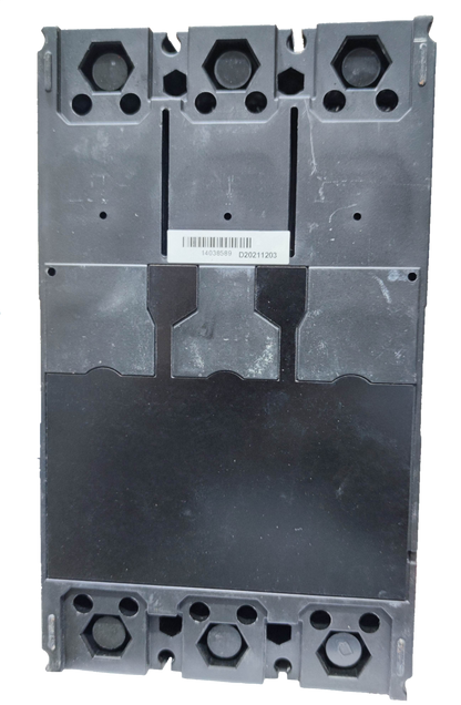 Himel 315A Industrial Circuit Breaker 3 Phase black electrical component with hexagonal terminal bolts