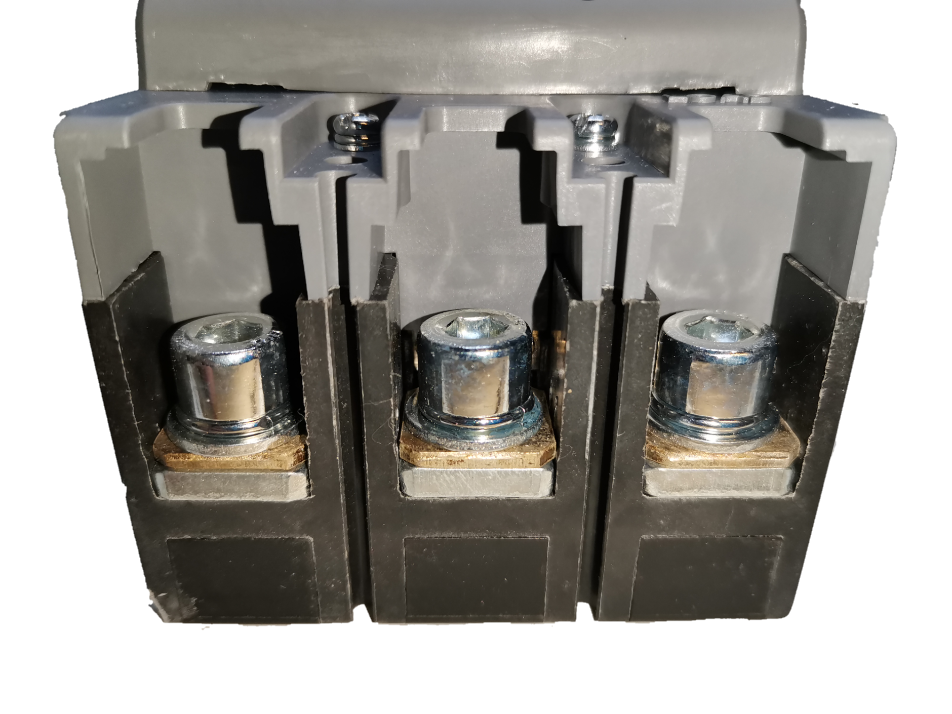 Himel 63A 3 pole circuit breaker showing terminal connections for secure electrical installation