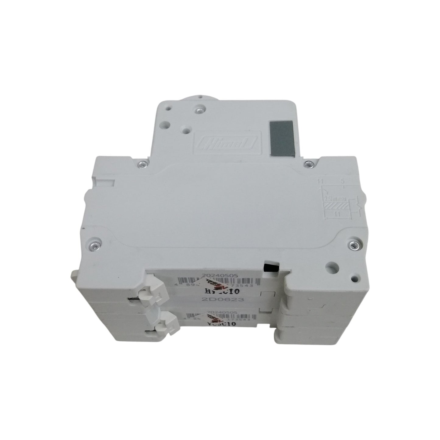 Himel manual transfer switch 10A white DIN rail circuit breaker single pole compact unit