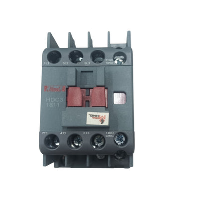 Himel Magnetic Contactor 18A 220V with multiple terminal connections for electrical power control