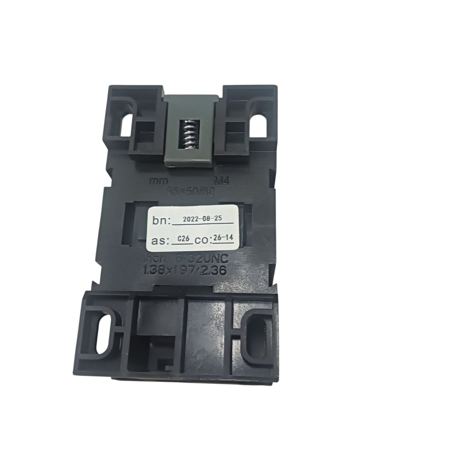 Himel Magnetic Contactor 18A 220V black plastic mounting base for power points switches and plugs