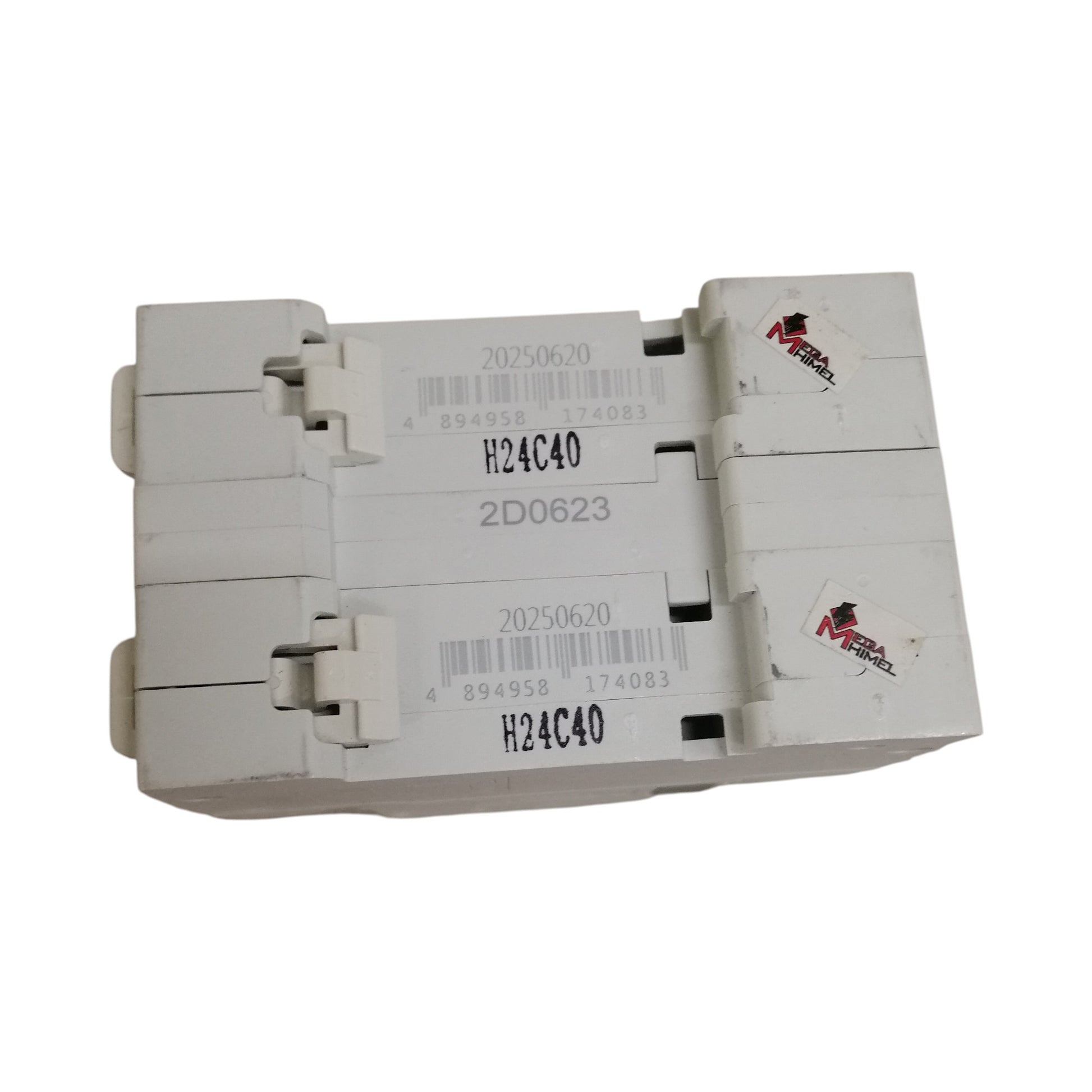 Himel white dual pole circuit breaker unit with H24C40 markings manual transfer switch 40a for residential panels