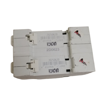 Himel white dual pole circuit breaker unit with H24C40 markings manual transfer switch 40a for residential panels