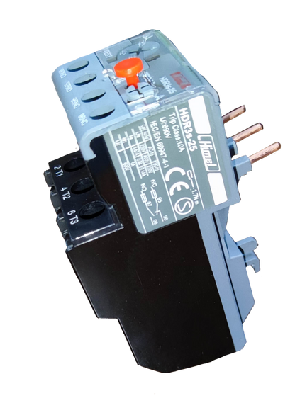 Himel Overload Relay 17-25A with adjustable settings and copper connectors for electrical protection
