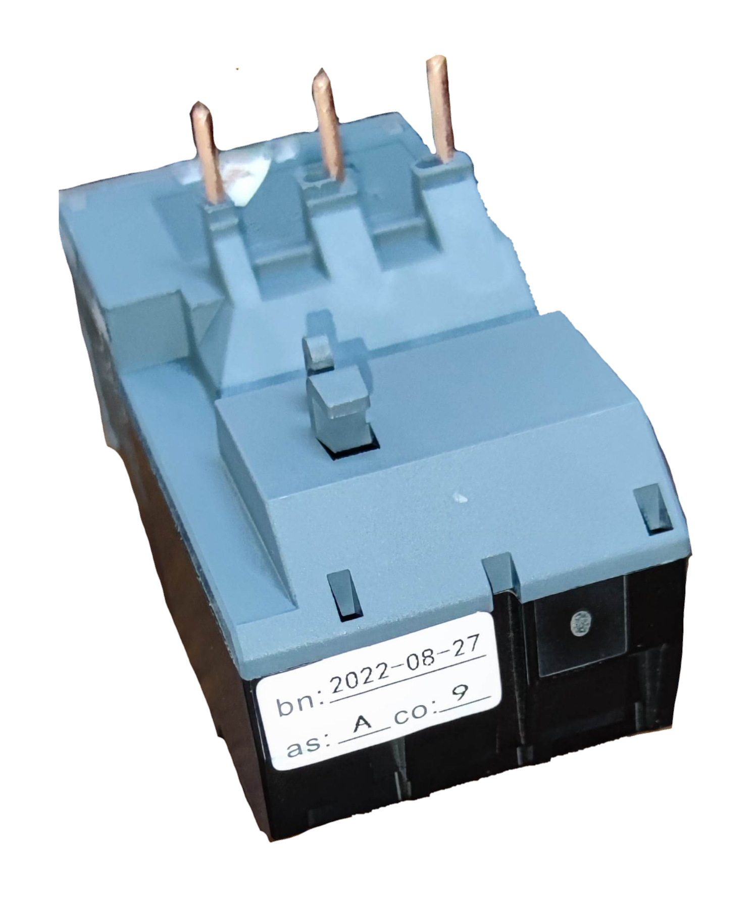 Himel overload relay 7-10A with three connection pins for electrical circuit protection