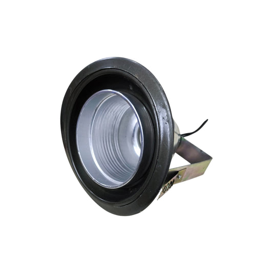 Down Light Fixture Silver Grey E27 recessed ceiling downlight with silver reflector and mounting clips