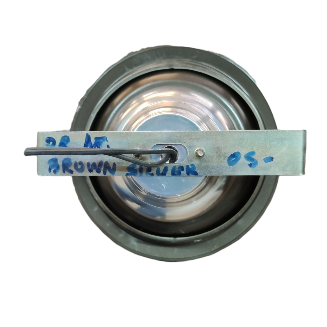 Top view recessed ceiling light Down Light Fixture Silver Grey E27 with metal mounting bracket and reflector