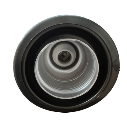 Local ceiling Down Light Fixture Silver Grey E27 recessed round light with black trim and visible E27 socket