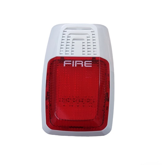 VSAIL Horn Strobe 24VDC VC-6734 fire alarm with red strobe light and white casing