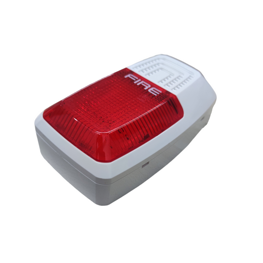 VSAIL Horn Strobe 24VDC VC-6734 red and white fire alarm detector with clear lens