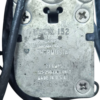 21A Hotpoint Thermostat 125-250V with durable metal housing and electrical connections