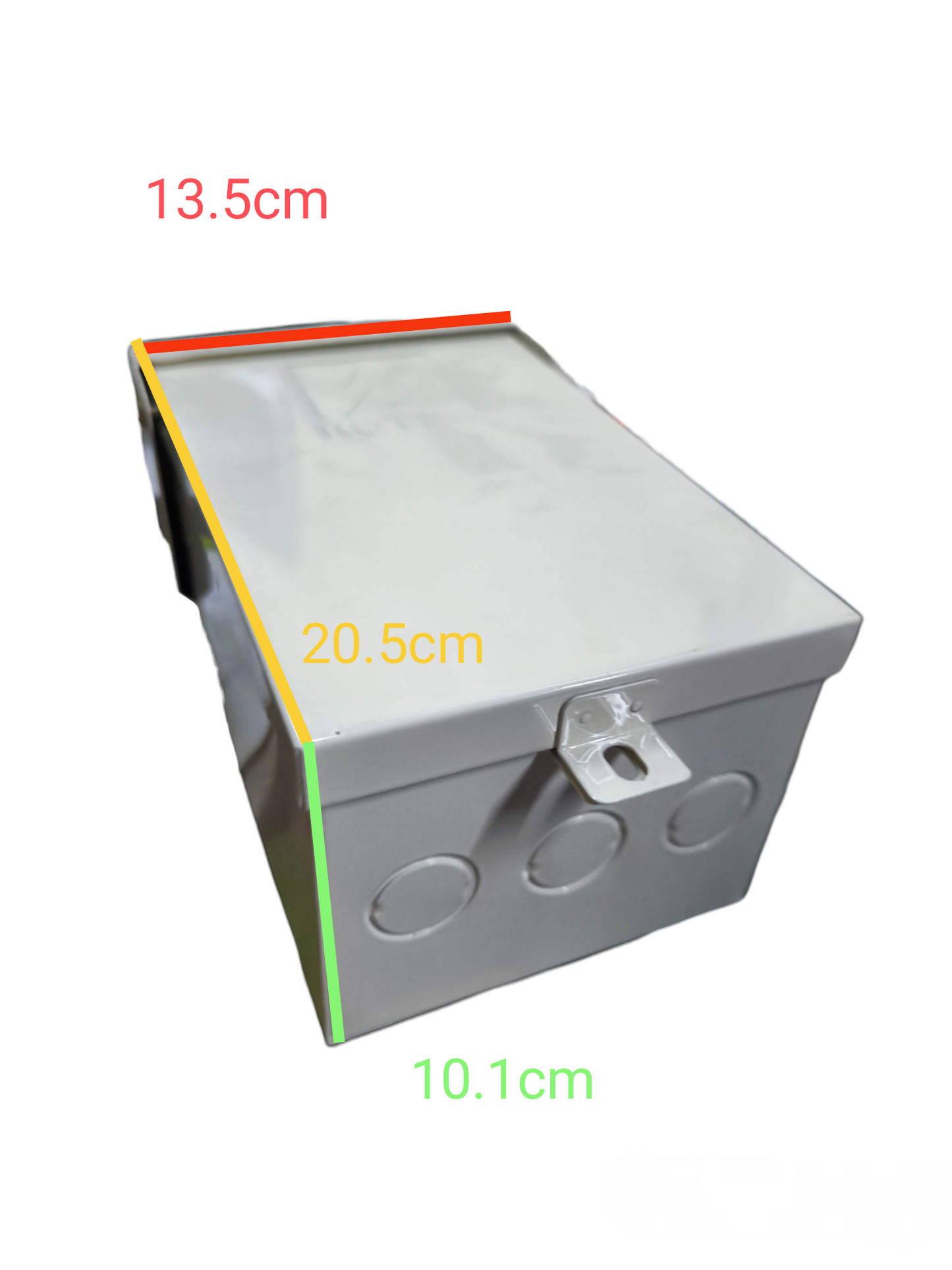Koten Nema 3R Enclosure for HPH 2 Pole grey metal outdoor electrical box with lid latch and knockouts