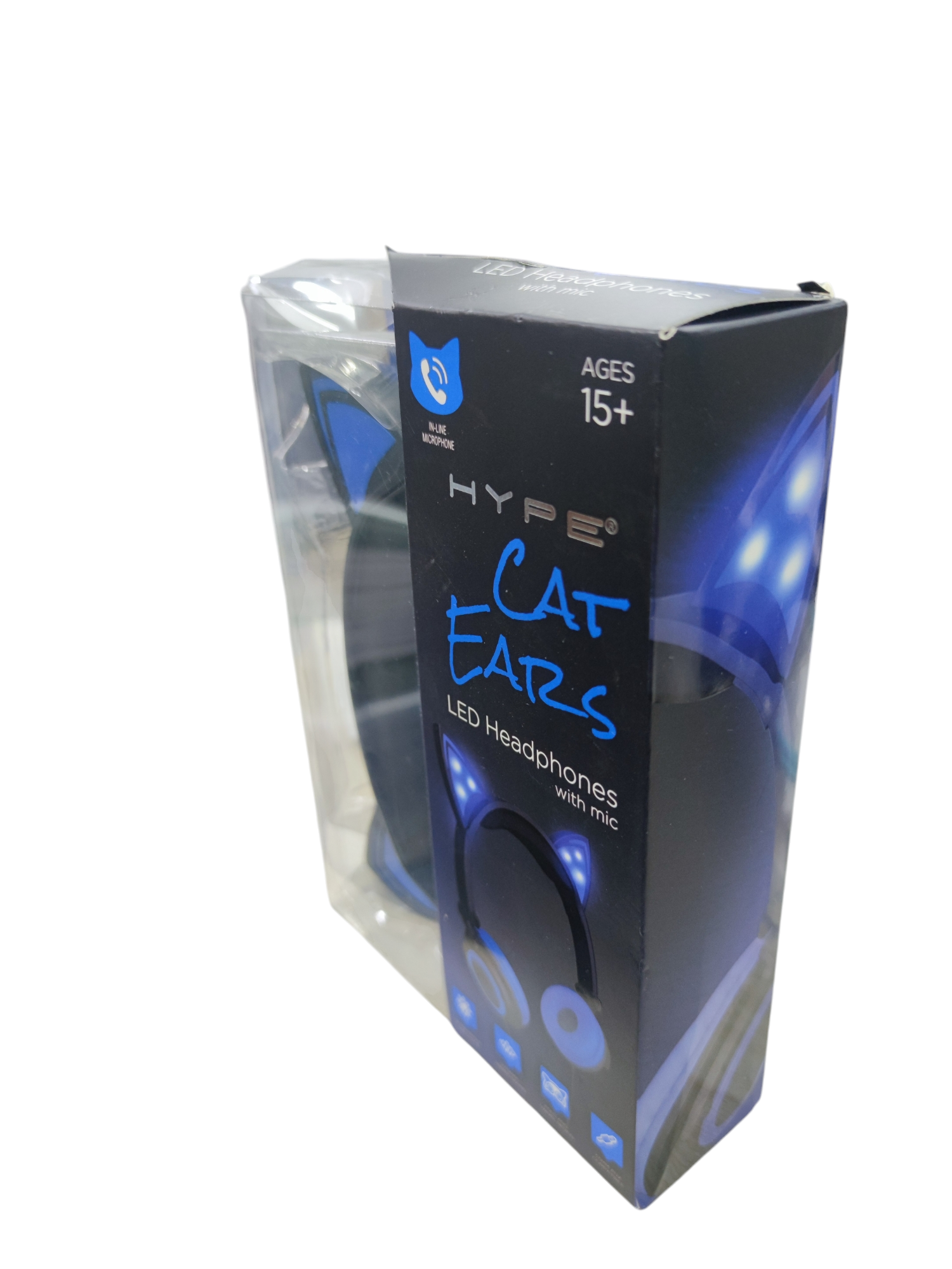 On-Ear Head Phones Kitty Ear with Mic by China featuring LED cat ears and black headphones