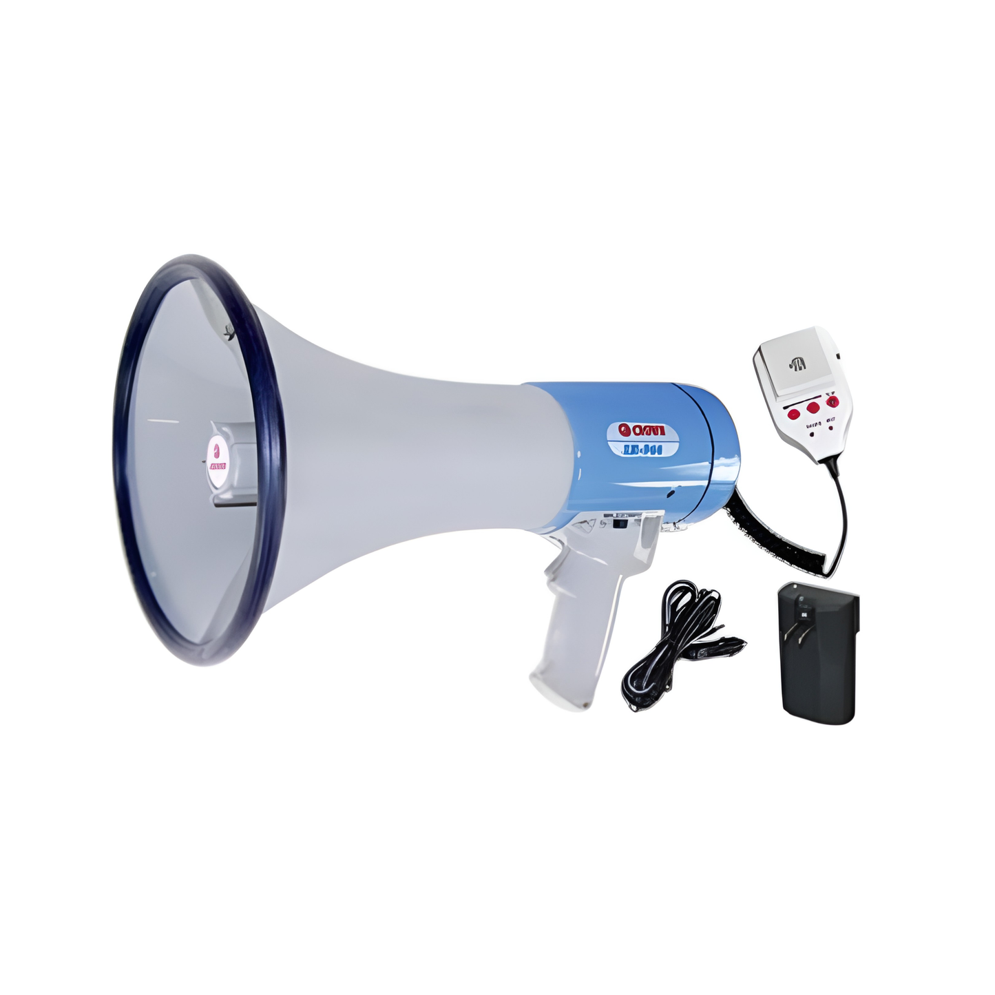 Crown 30W Megaphone Siren, Whistle and Voice Recorder Range 35 Meters 230 x 355mm without Batteries 8pcs Type C SR-966