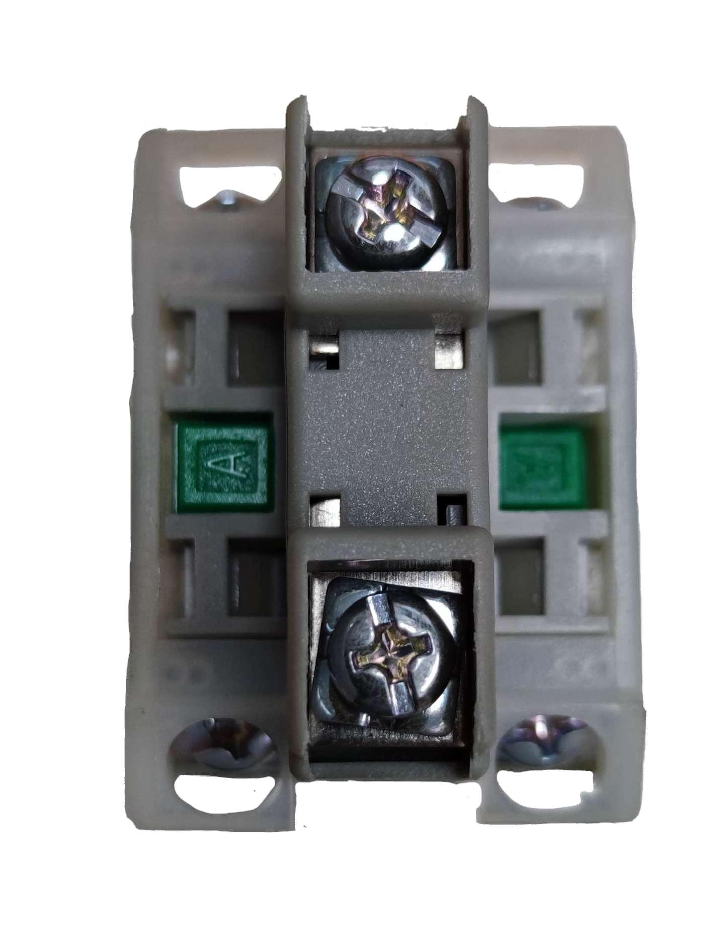 Auspicious illuminated selector switch green component with metal screws for power points and switches