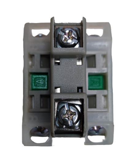 Auspicious illuminated selector switch green component with metal screws for power points and switches