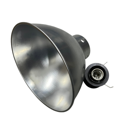 Biglite 12 Inch Luminum Reflector E27 industrial silver aluminum lampshade with E27 socket for workshop lighting