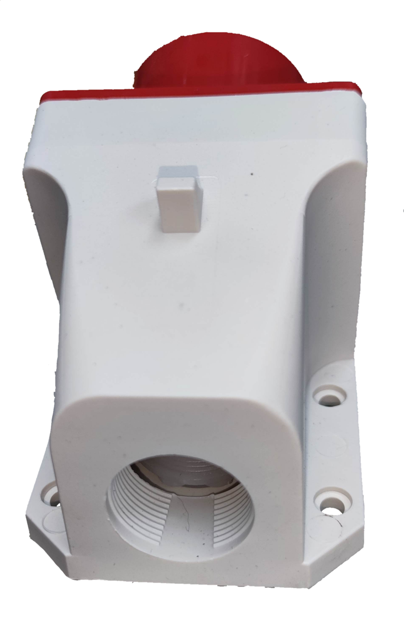 Grippes 16A industrial wall plug in white and red for electrical circuitry and parts